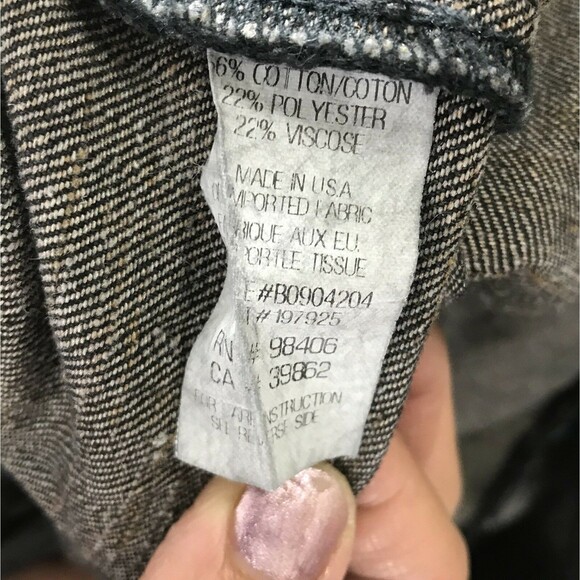 Theory bootcut Jeans 8 Nareah D. Donegal Denim Charcoal black Marl MRSP $275 - Picture 4 of 7